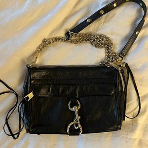 Rebecca Minkoff Mini M.A.C Leather Crossbody - Black- Preowned